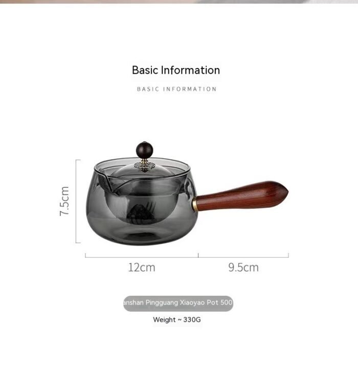 Side Handle Teapot Glass Enclosure Furnace Tea Cooker Household Kitchen Gadgets - Image 9