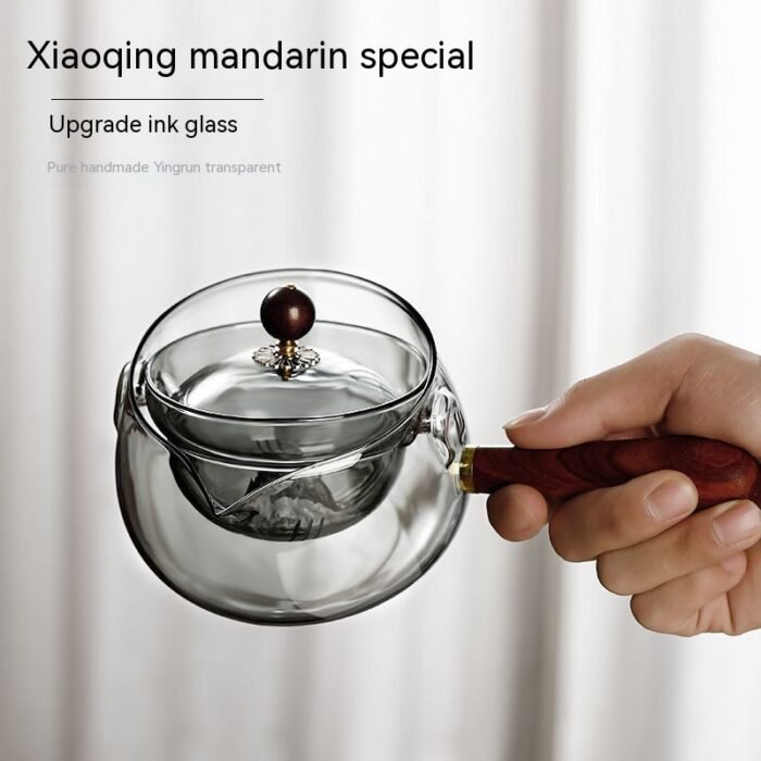 Side Handle Teapot Glass Enclosure Furnace Tea Cooker Household Kitchen Gadgets - Image 6