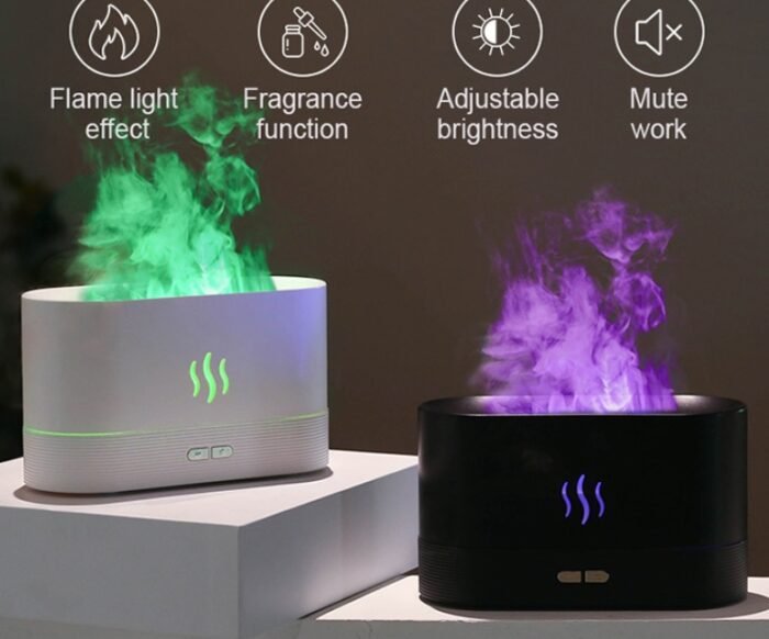 Aroma Diffuser With Flame Light Mist Humidifier Aromatherapy - Image 2