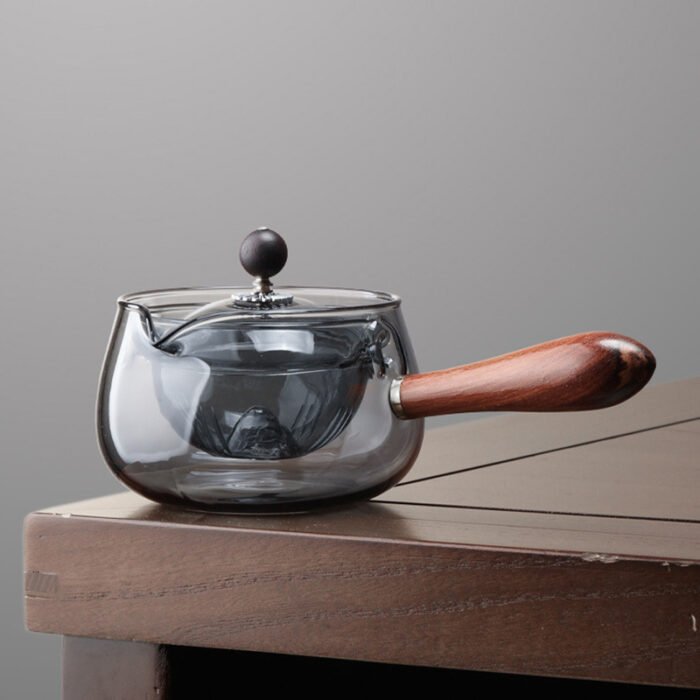Side Handle Teapot Glass Enclosure Furnace Tea Cooker Household Kitchen Gadgets - Image 3