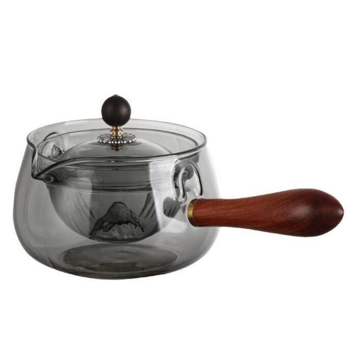 Side Handle Teapot Glass Enclosure Furnace Tea Cooker Household Kitchen Gadgets - Image 5