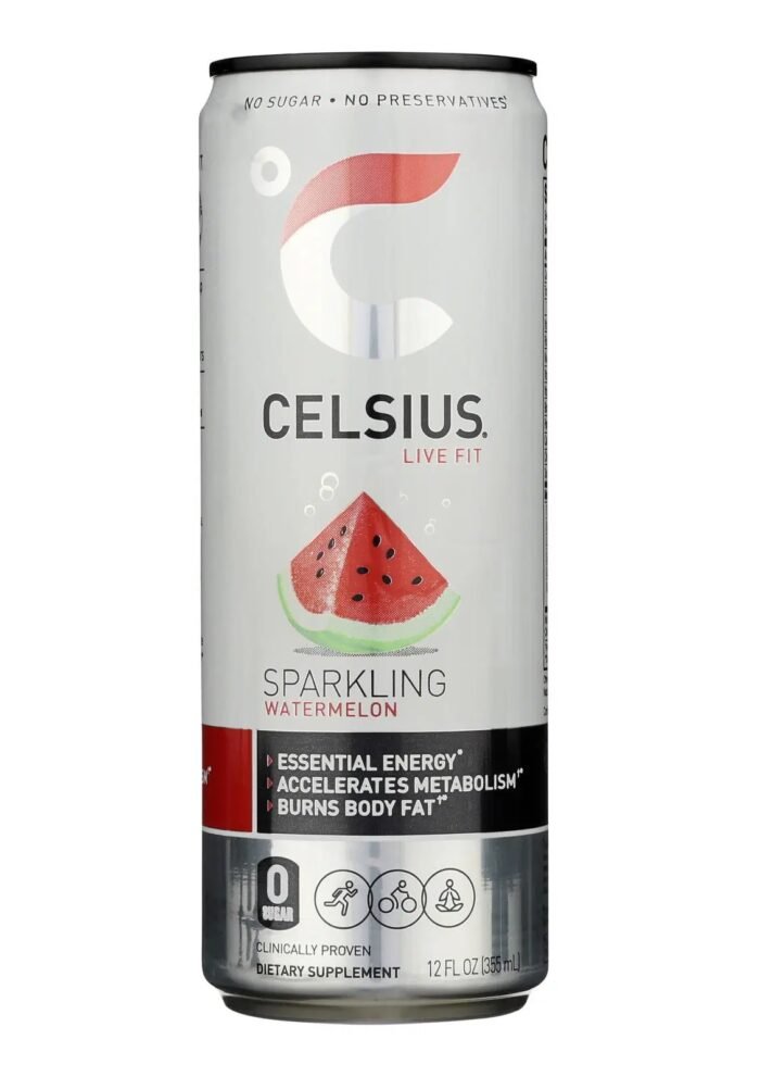 Celsius Live Fit Sparkling Watermelon Dietary Supplement - Case Of 12 - 12 Fz