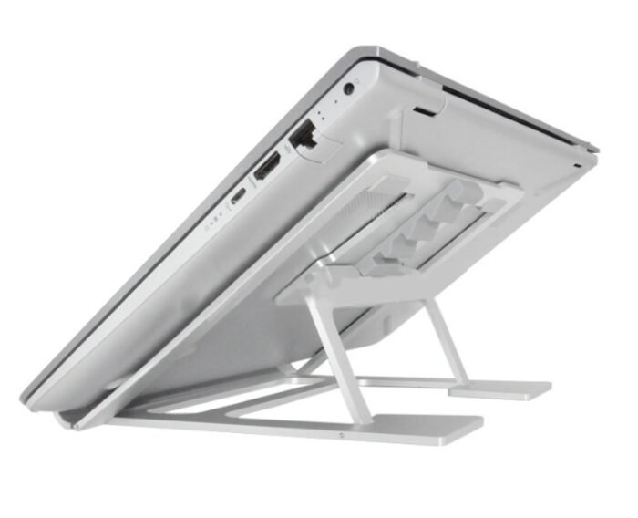 Double silicone height adjustable foldable portable laptop stand desk for a laptop - Image 5