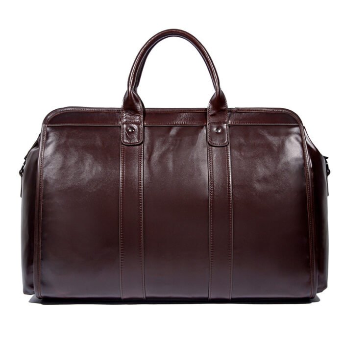 Large Capacity Genuine Leather Travel Luggage Bag Cowhide Handbag - Image 6